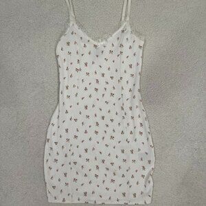 White Floral Spring Dress